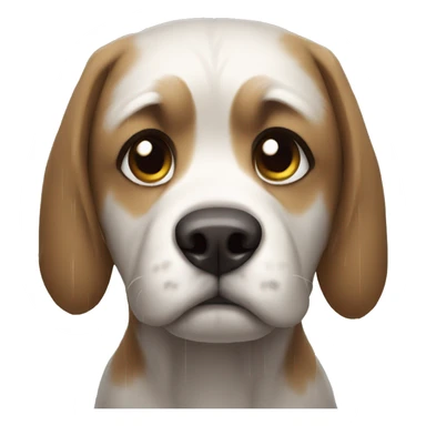 sad dog rain sticker