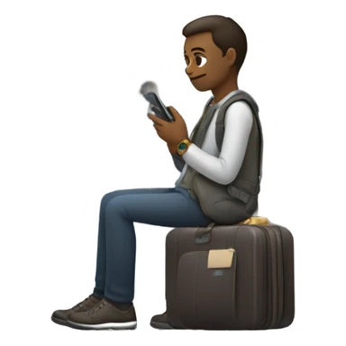 Waiting on a plane  sticker