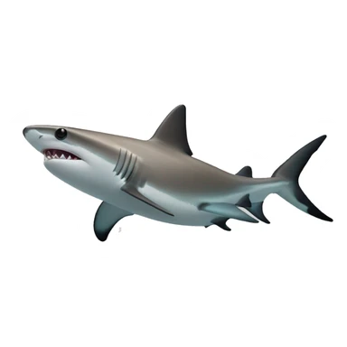 Cute Black tip reef shark sticker