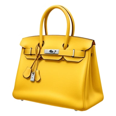 soft yellow birkin hermes bag sticker