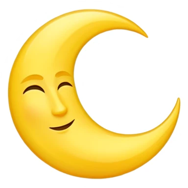 Crescent moon sticker