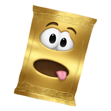 Golden ticket with worms sticker