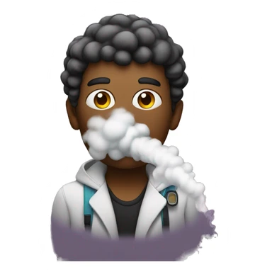 a person with a vape sticker