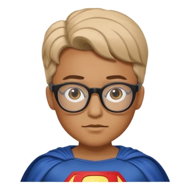 Glasses-Wearing super Heroe sticker