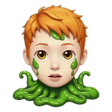 A dark slimed ginger with Asian eyes sticker