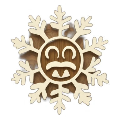 Wood sign with inscription «December” and snowflake and christmas willow  sticker