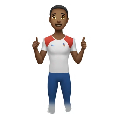 athletes giving a speech sticker