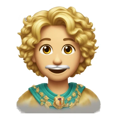 Una leon  rugiendo  ,  con corona de brillo de Reyna  sticker