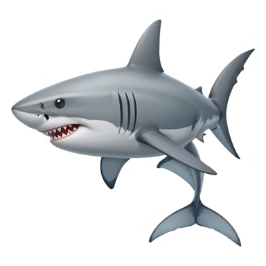 shark with big butt sticker