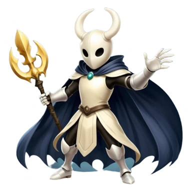 Hollow knight attacking hornet sticker