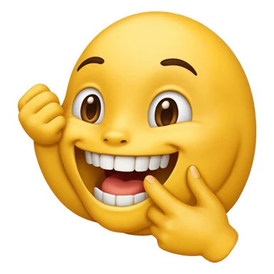 Biting hand emoji sticker