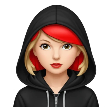 taylor swift wears black hoodie sticker
