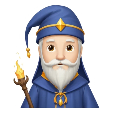wizard with cook hat sticker