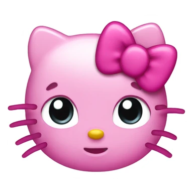 a pink hello kitty  sticker