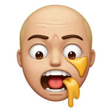 emoji choking it's throat with its own hands sticker