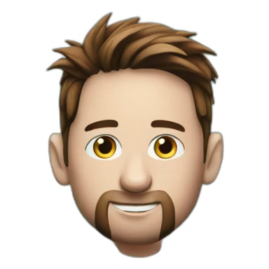 messi swiming in the pool sticker