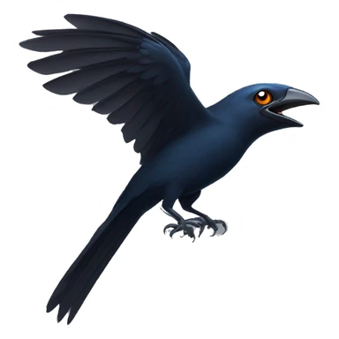 Drongo flying  sticker