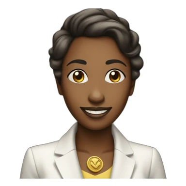 chess Queen with smiley face sticker