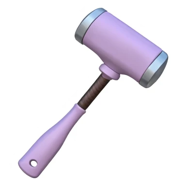claymation style hammer pastel colors visible fingerprints sticker