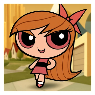 Make subtle changes to the eyes and mouth to give a gentle, slightly scary look with a more intense stare and a hint of a mischievous grin. Keep the picture quality, colors, and style exactly the same. No other changes. sticker