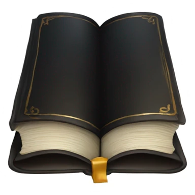 luxury dark book sticker