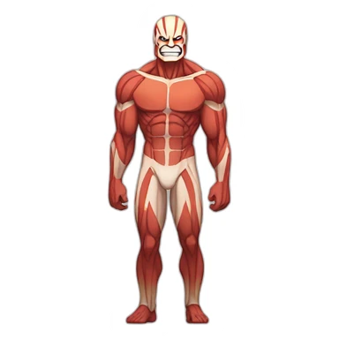 Colossal titan in gay pride sticker