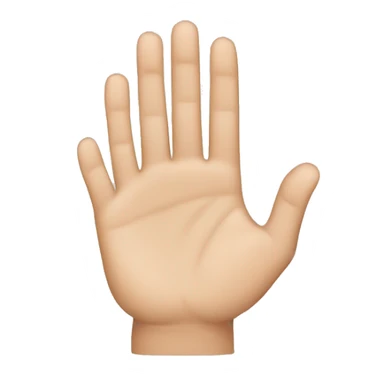 Hand emoji with ring finger down  sticker