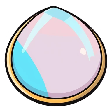 opal gemstone with colorful flashes sticker