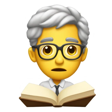 bored demotivated book worm student sticker