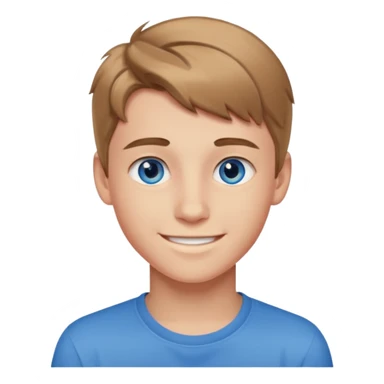 niño guapo adolescente de ojos azules sonriendo ENAMORADO sticker