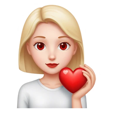 Me giving someone a heart sticker