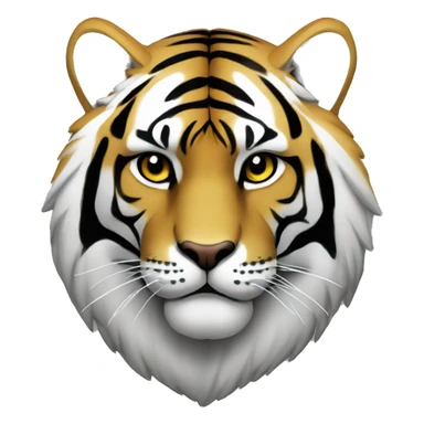 Mitad tigre mitad leon  sticker