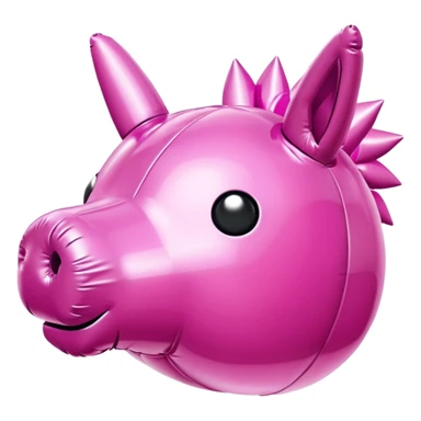 jeff koons spam pink inflatable pinata sticker