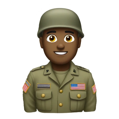 Create a us army emoji  sticker
