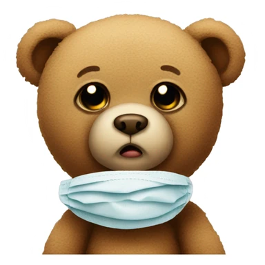Teddy who is sick  sticker