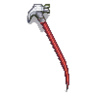 red crowbar, simple, clear shape sticker