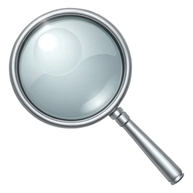 Magnifier silver sticker