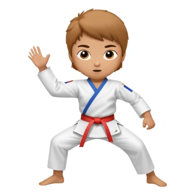 Taekwondo pose Kid  sticker