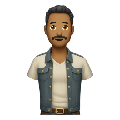 hombre sorpendido sticker