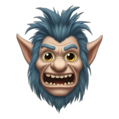 The troll and the mirror of evil sticker