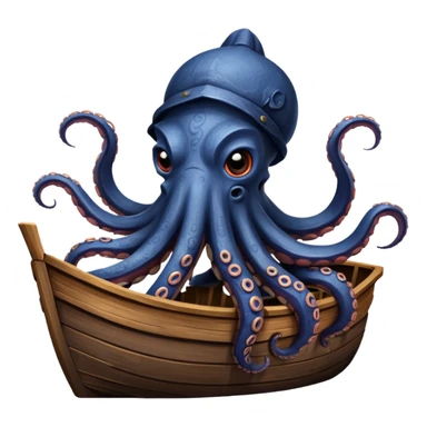 Kraken – Giant octopus with tentacles wrapping a ship sticker