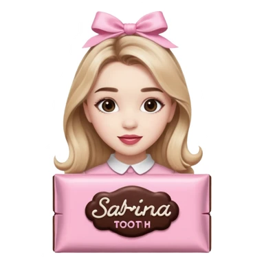 Sabrina carpenter sweet tooth perfume (shaped liked a light pink chocolate bar)  sticker