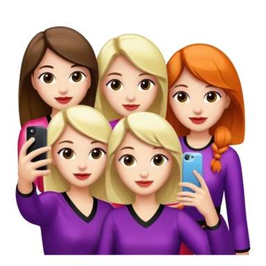 girls taking selfie in club sticker