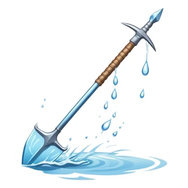 The spear that cuts through water sticker