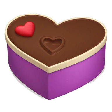 heart chocolate box sticker