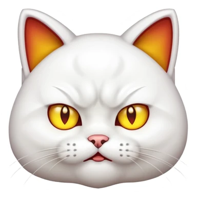 a lucky cat angry sticker