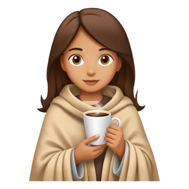 Girl with blanked ans coffee cup  sticker