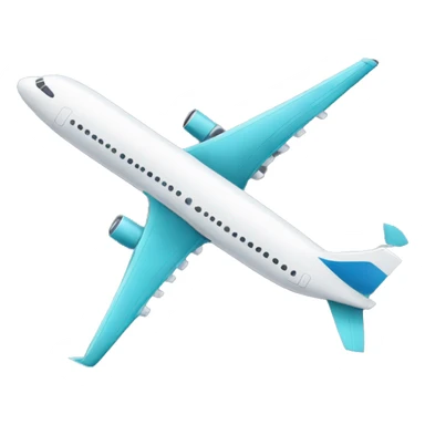 top view of an airplane sticker