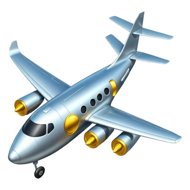 coin aircraft on surface sticker