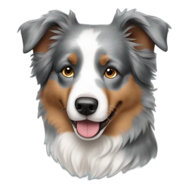 australian shepherd blue marle sticker